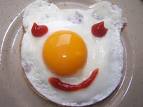 Recette : Oeuf au plat clown