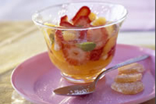 Recette : Salade de fuits � la menthe