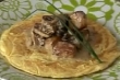 Recette : Omelette plate aux morilles et au foie gras