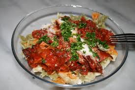 Recette : P�tes au chorizo et � la tomate