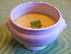 Recette : Soupe de potiron au jambon