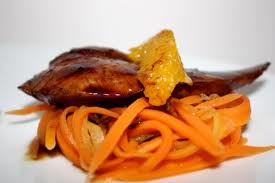 Recette : Aiguillettes de canard � l'orange