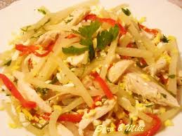 Recette : Salade au choux chinois et poivron rouge