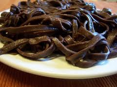 Recette : P�tes au cacao sauce mascarpone