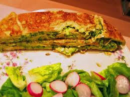 Recette : Omelette aux courgettes et � la menthe