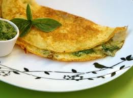 Recette : Omelette aux champignons et pesto
