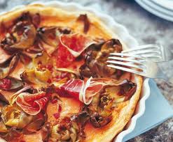Recette : Tarte artichauts et jambon de pays