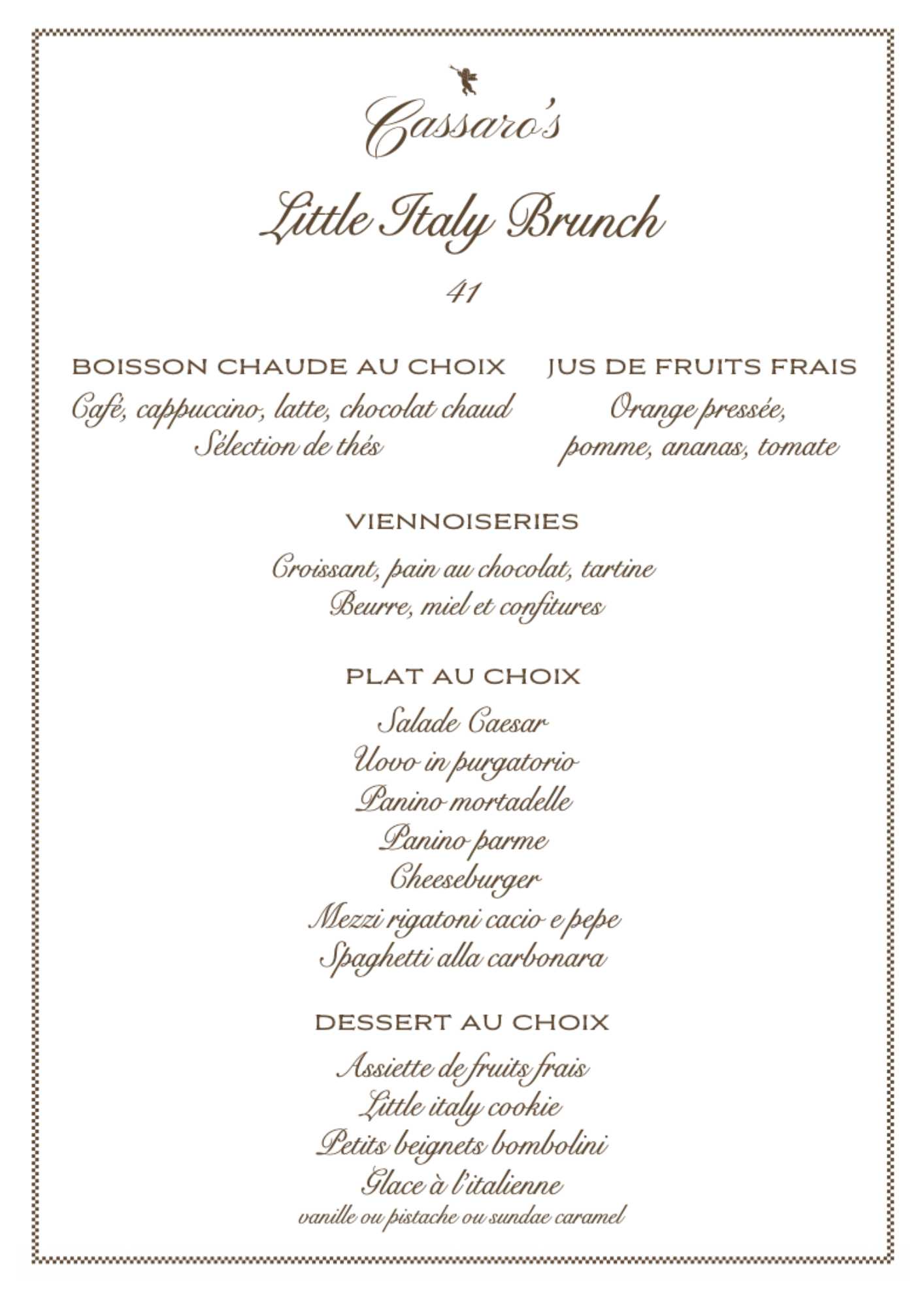 image du menu
